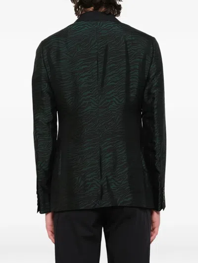 Lanvin D8 Slim 2 Button Jacket In Black