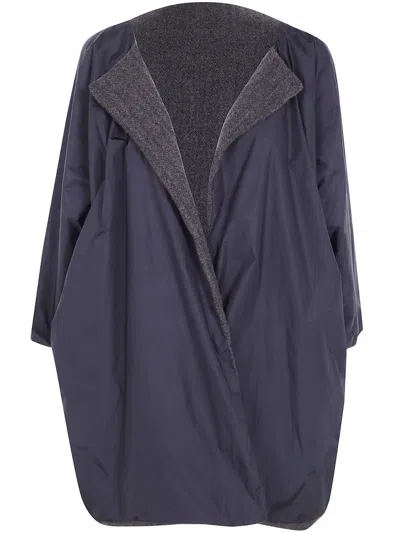Daniela Gregis Reversible Cashmere Coat In Black