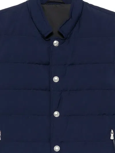 Eleventy Quilted-pattern Gilet In Multi