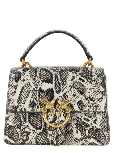 Pinko Mini Love One Light Shoulder Bag In Black