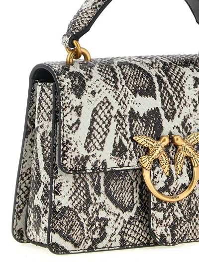 Pinko Mini Love One Light Shoulder Bag In Black