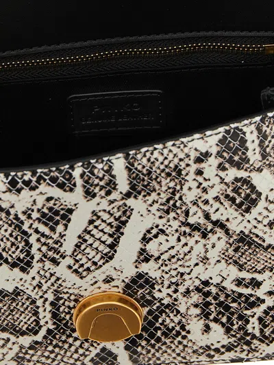 Pinko Mini Love One Light Shoulder Bag In Black