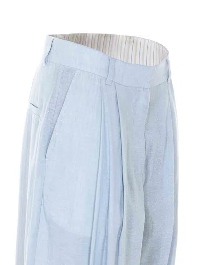 Eleh Light Blue Pants In Blue