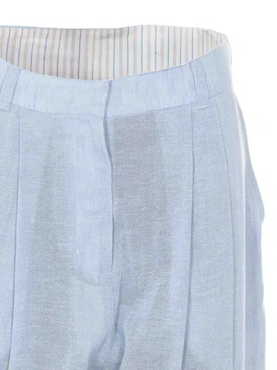 Eleh Light Blue Pants In Blue
