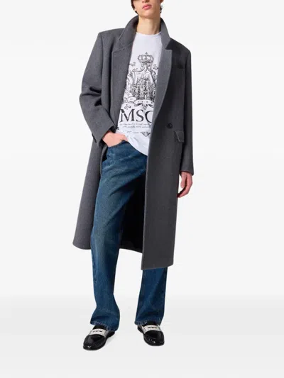 Msgm Logo-print T-shirt In Multi