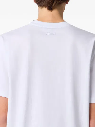 Msgm Logo-print T-shirt In Multi