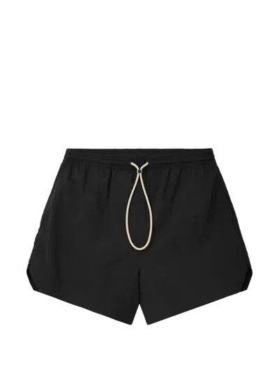 Essentials Drawstring Swim Trunks In Black
