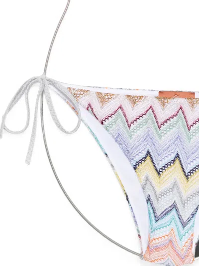 Missoni Zigzag-knit Triangle Bikini In Multi