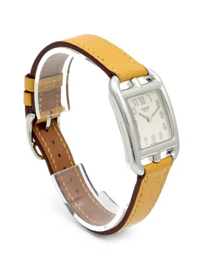Pre-owned Hermes Cape Cod 23mm Watch In White