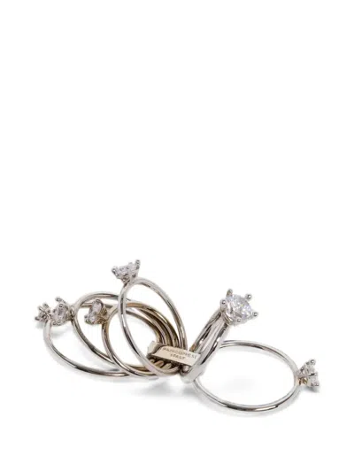 Panconesi Diamanti Orbit Ring In Silver