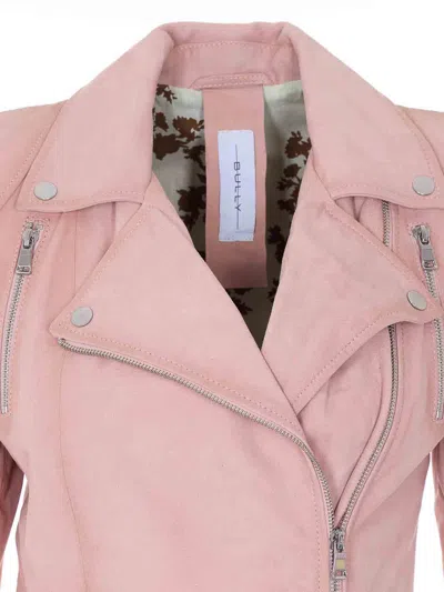 Bully Pink Suede Jacket In Pink