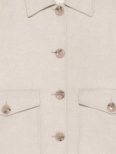 Manzoni 24 Button-up Patch-pocket Jacket In White