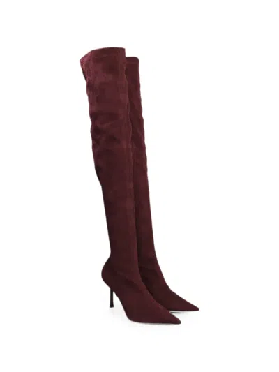 Castagna Pointed-toe Marlene Boots In Red