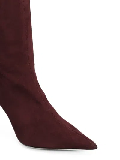 Castagna Pointed-toe Marlene Boots In Red