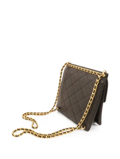 Pre-owned Chanel Cc Turn-lock Backpack In Black