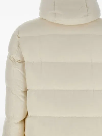 Herno Long-sleeved Down Jacket In Neutral