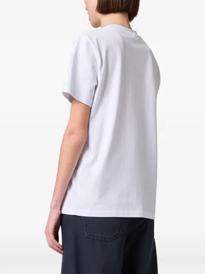 Msgm Embroidered Cat T-shirt In White