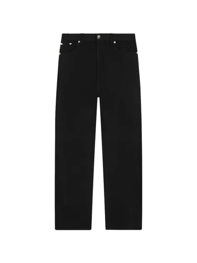 Dondup Belt-loop Buttoned Jeans In Black