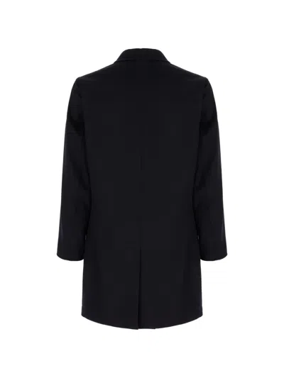 Kired Cashmere Button-up Coat In Black