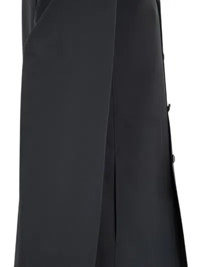 Jil Sander Recycled Polyester Deconstructed Jacket In Black