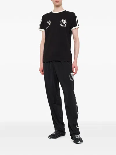 Y-3 Graphic Cotton Short-sleeve T-shirt In Black