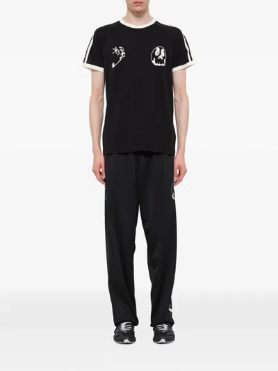 Y-3 Graphic Cotton Short-sleeve T-shirt In Black