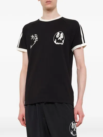 Y-3 Graphic Cotton Short-sleeve T-shirt In Black