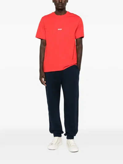 Msgm Logo-print T-shirt In Orange