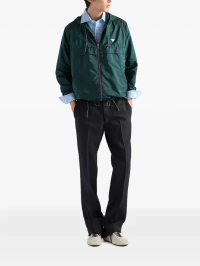 Prada Re-nylon Blouson Jacket In Multi