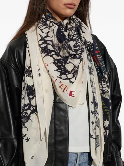 Zadig & Voltaire Pattern Scarf In Multi