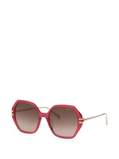 Chopard Geometric-frame Sunglasses In Multi