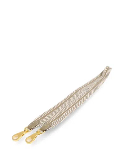 Pre-owned Hermes 2025 Sangle Cavale Bag Strap In Neutrals