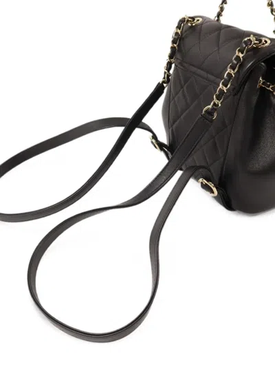 Pre-owned Chanel Cc Duma Backpack In Black