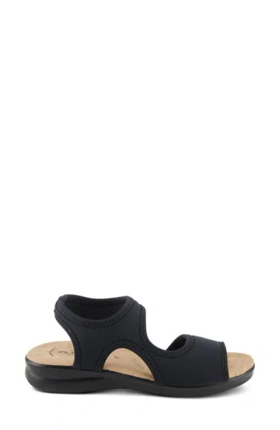 Flexus By Spring Step Marya Wedge Sandal In Black