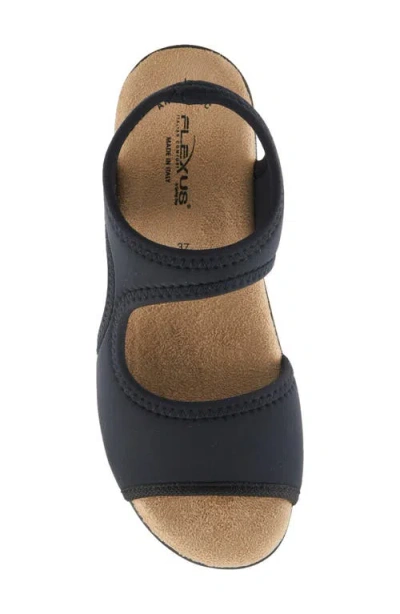 Flexus By Spring Step Marya Wedge Sandal In Black