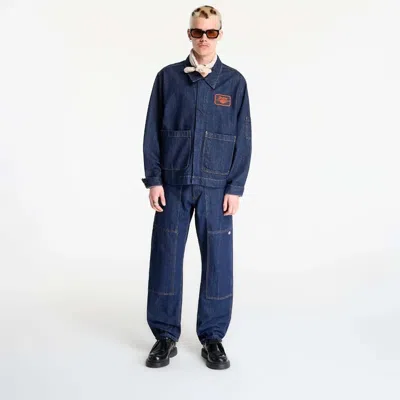 Dickies Logo-patch Denim Jacket In Blue