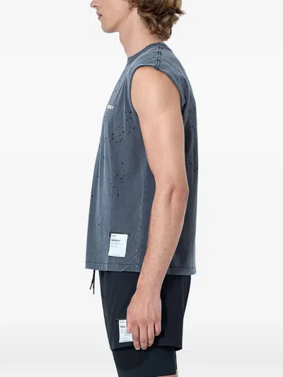 Satisfy Mothtech Distressed T-shirt In Gray