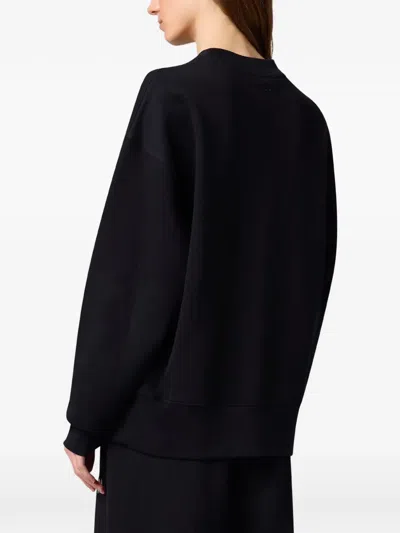 Msgm Logo-patch Sweatshirt In Black