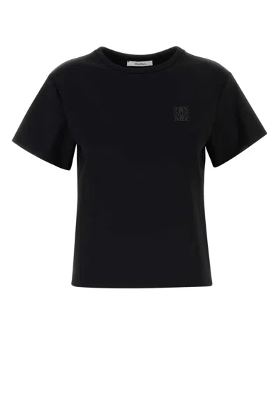Max Mara Quagga Short-sleeve T-shirt In Black