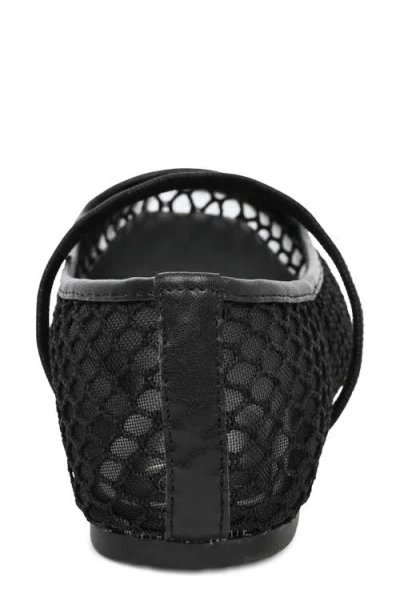 Nicole Miller Mesh Flat In Black