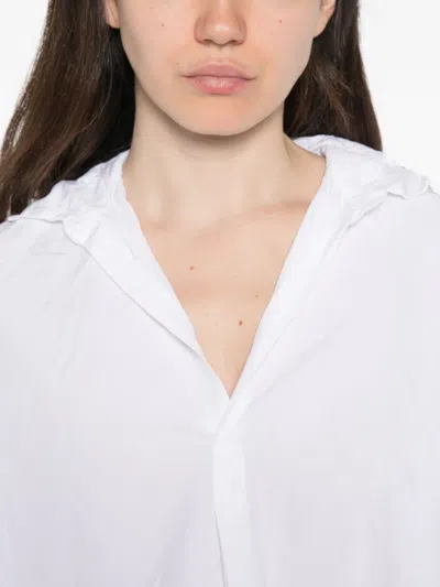Daniela Gregis Oversized Long-sleeve Blouse In White
