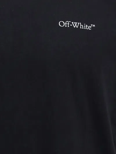 Off-white Small Bookish Regular Short Sleeve T-shirt In Black
