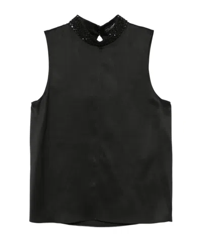 Tom Ford Top Silk Satin In Black
