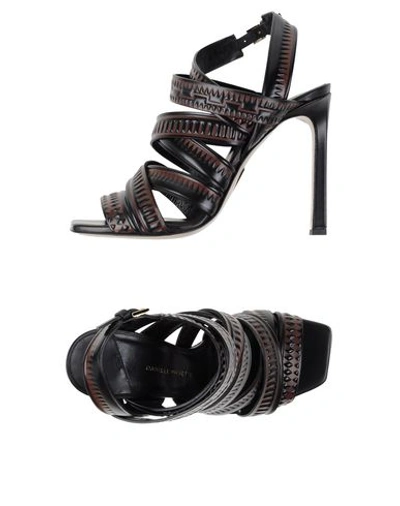 Shop Daniele Michetti Sandals In Black