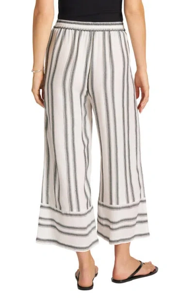 Matty M . Stripe Crop Pants In Multi