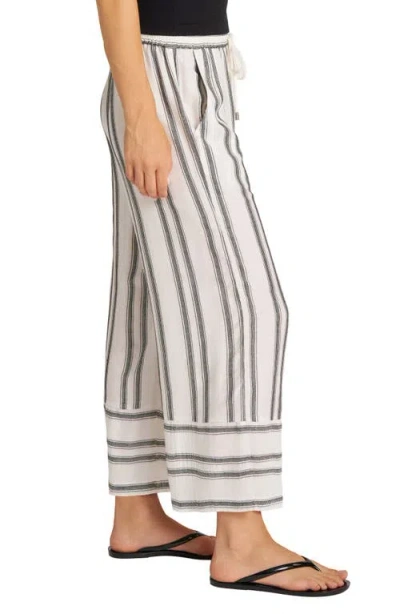 Matty M . Stripe Crop Pants In Multi