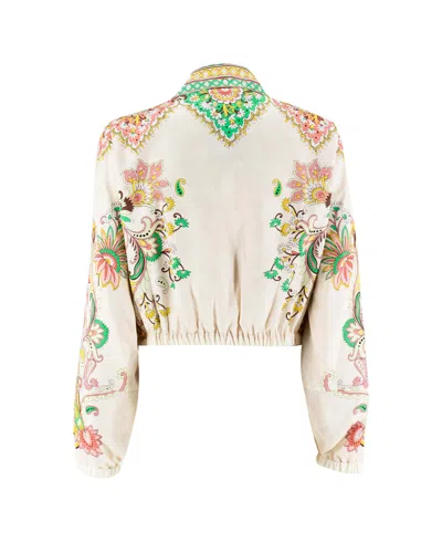 Etro Pattern-printed Zipped Jacket In Multi