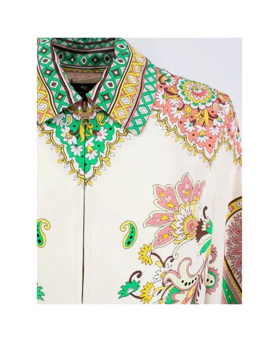 Etro Pattern-printed Zipped Jacket In Multi