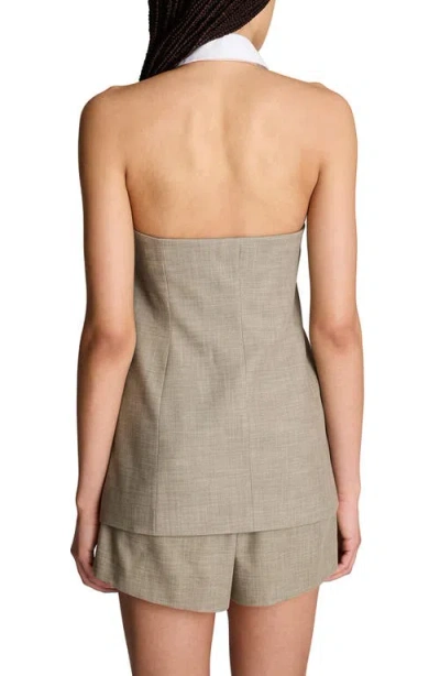 Kenneth Cole Strapless Vest With Removeable Halter In Multi