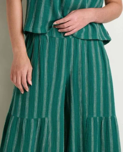 Toad And Co Tate Double Weave Palazzo Pants In Green